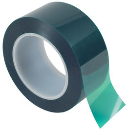 Chiny 0.06mm / 0.09mm High Temperature Mask PET Green Tape z silikonowym klejem dostawca