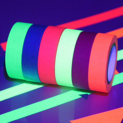 Chiny UV React Black light Neon Luminous Adhesive Tape 6 kolorów A Set Shrink Wrapped dostawca