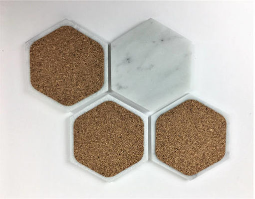 Chiny Samoprzylepny korkowy oparcie Hexagon Hexagon dla 4" podłogi płytek Hexagon dostawca