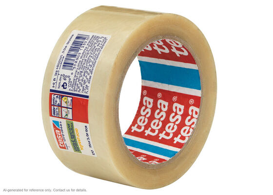 Chiny tesa 4124 | 65 µm PVC Film | Natural Rubber | 60 N/cm Tensile | Medium to Heavy Cartons dostawca