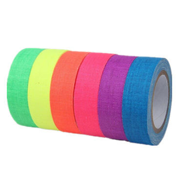UV React Black light Neon Luminous Adhesive Tape 6 kolorów A Set Shrink Wrapped dostawca
