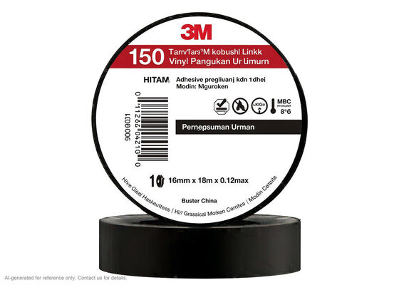 3M Temflex 150 | 0.13 mm PVC Vinyl | 600 V Rated | Self-Extinguishing | Six Colors dostawca